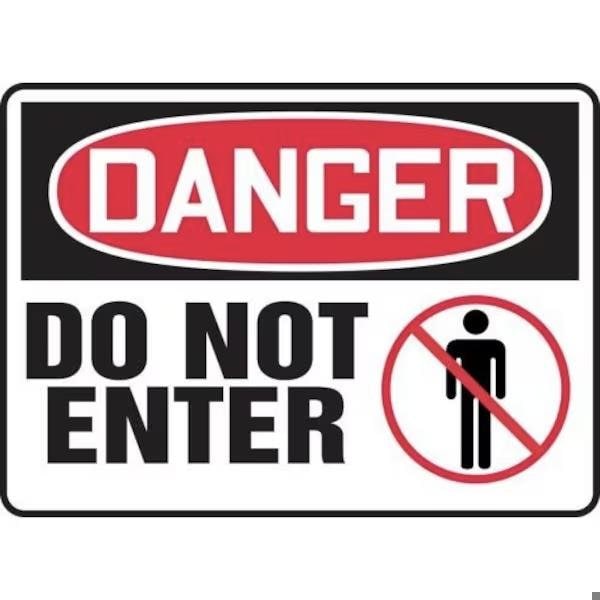Accuform OSHA DANGER SAFETY SIGN DO NOT MADM018XV MADM018XV - main